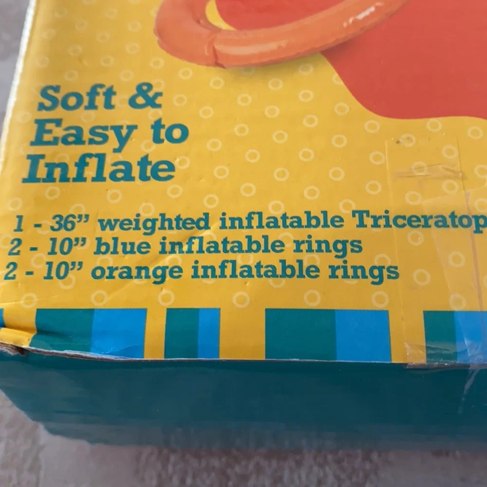 ~Toysmith~ Ring Fling Triceratops-Toss